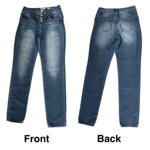 BONGO Blue Mid-Rise Skinny Jeans